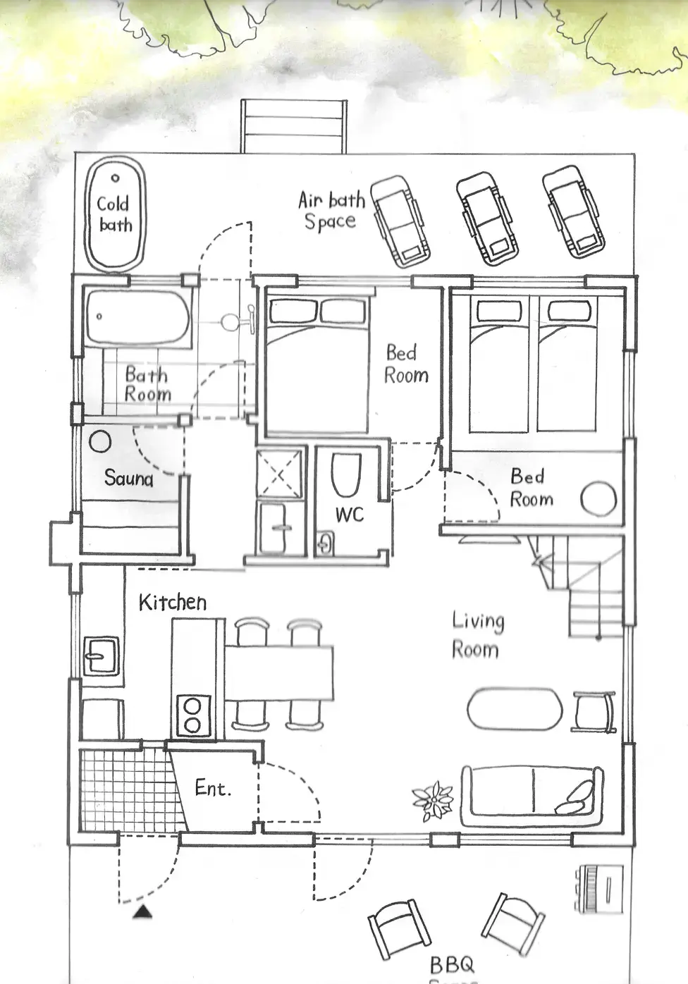 クーサモ棟 設計図